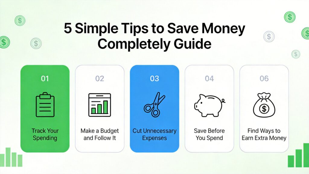 5 simple tips to save money completely guide